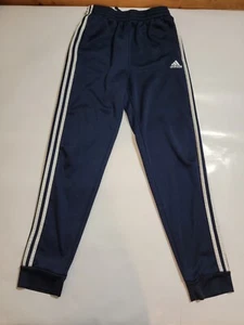 Adidas Youth Training Pants Blue with White Stripes Size L 14/16 - Picture 1 of 10