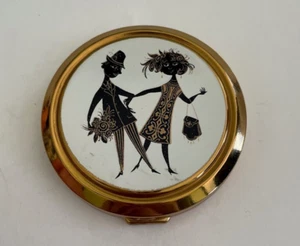 Vintage 3”in Brass Pill, trinket or compact made in Great Britian - Picture 1 of 6