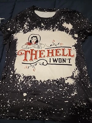Camiseta The Hell I Won't Western Estilo Negra M Foto 1 de 2