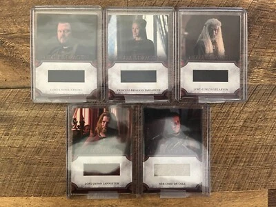 2024 House of the Dragon Season 1 Lot Relic RC19 RC29 RC40 RC44 RC46 - Image 1 of 2