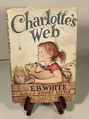 Charlotte's Web by E.B. White 1952 Classic Collectible Hardback Book Made In USA Foto 1 de 4