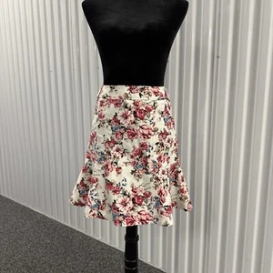 White House Black Market Women’s Pink Floral Pencil Skirt Size 0 - Picture 1 of 8