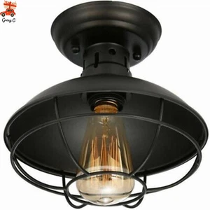 Lámpara de Techo Lámpara Colgante Negro Metal Vintage Industrial Retro Lámpara Cocinas - Imagen 1 de 11