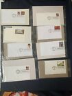 9/11 Heroes in Vintage Lot 8 First Day Issue Stamp Envelopes (1998-2004)