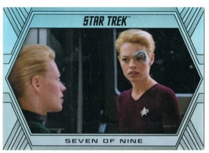 STAR TREK INFLEXIONS STARFLEET'S FINEST HOLOFOIL BASE PARALLEL #76 SEVEN 6/75 - Picture 1 of 2