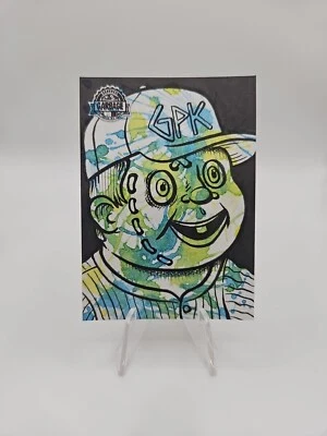 2022 Garbage Pail Kids Krashers 3 Sketch Card by BARRY NYGMA "Snot Splatter" GPK - Image 1 of 2