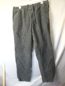 RVCA Pants Mens Medium Gray Americana Fit Draw String Corduroy Joggers Skate - Picture 1 of 15