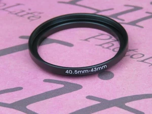 40.5mm to 43mm Stepping Step Up Filter Ring Adapter 40.5mm-43mm - Picture 1 of 2