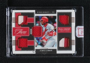 2022 Panini Three and Two Full Count Swatches Bases Loaded /3 Barry Larkin HOF