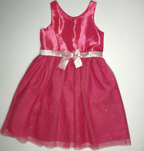H&M 7-8 Hot Pink Sparkle Princess Summer Spring Dress