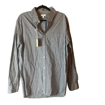 Sonoma Mens Dress Shirt Life + Style Striped Button Down  SZ Large Office Casual - Image 1 of 4