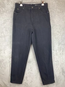 Pantalones de mezclilla Eddie Bauer para mujer 18 negros calce clásico pierna recta 100 % algodón EE. UU. - Imagen 1 de 14