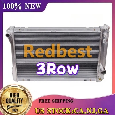 Radiador de aluminio de 3 filas para Chevy Camaro/Pontiac Firebird 82-92 5,0 L 2,5 L 2,8 L Foto 1 de 4