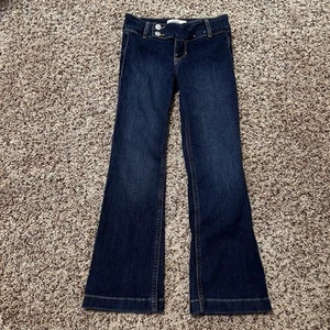 Abercrombie Kids Girls Trouser Wide Leg Blue Jeans Size 7/8 - Picture 1 of 5