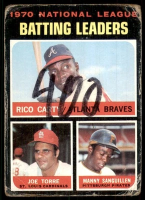 Topps Poor Pliegues 1971 #62 líderes de bateo Foto 1 de 2