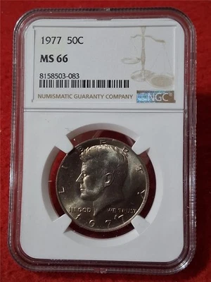 1977 KENNEDY HALF DOLLAR   NGC MS 66                                    #MF-5313 - Image 1 of 2