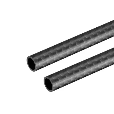 2pcs Carbon Fiber Round Tube 8x6x330mm 3K Roll Wrapped Matt for RC Airplane - Image 1 of 4