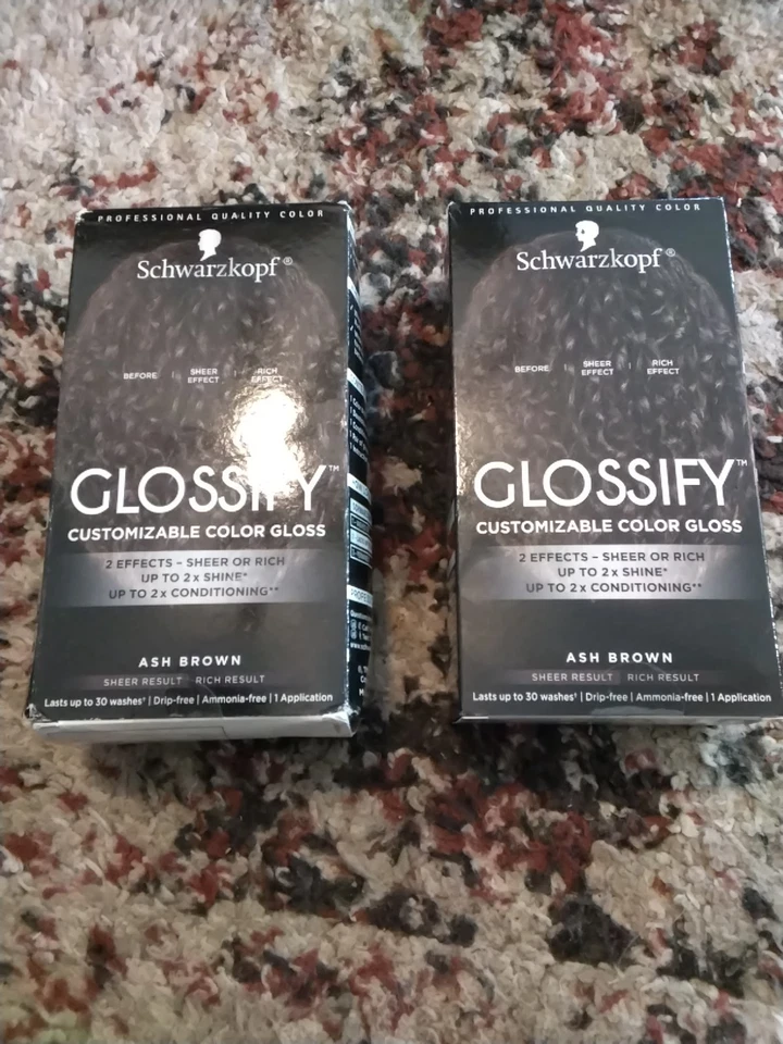 Schwarzkopf Glossify Customizable Color Gloss Ash Brown - LOT of 2 - Image 1 of 1