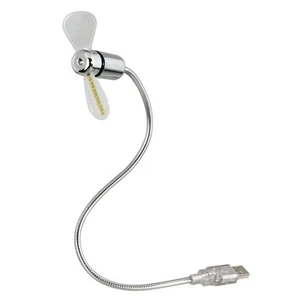 Hama Usb Fan With Time Display - Silver NEU - Photo 1/4