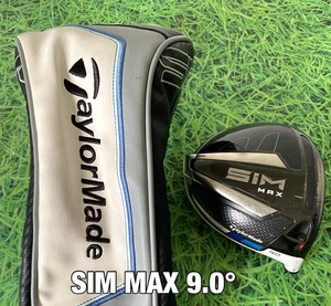 TaylorMade SIM MAX 9.0° Driver Head Only with Cover Right Handed RH Used - Picture 1 of 10