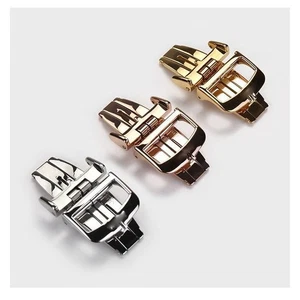 18 mm Edelstahl Faltschließe Schließe für JLC Uhrenarmband Strap - Bild 1 von 6