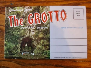 Vintage 1963 The GROTTO, Portland, Oregon Chrome Folder Postcard 13 Photos - Picture 1 of 16
