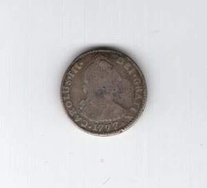 BOLIVIA 1777 Potosí 1 moneda de plata real PR - Imagen 1 de 2