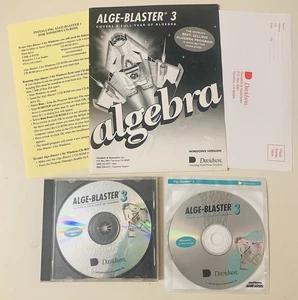 Alge-Blaster 3 (1994/1995) for Windows CD-ROM Complete Set w/ Manual, Davidson - Picture 1 of 18