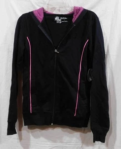 NWT - Ms. Full Zip Hooded Jacket from NY Laundry - Black w/Pink - Sz M - Picture 1 of 2