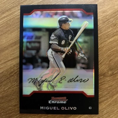 2004 Bowman Chrome - Miguel Olivo #119 Refractor - Chicago White Sox - Image 1 of 2