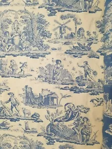 Tessuto tappezzeria/drappeggio Tietex International indiano estivo fiordaliso BTY 58" - Foto 1 di 10
