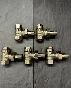 Heimeier Rücklaufverschraubung 5 Stück 3/8" Eck, Thermostat Ventil Heizung - Bild 1 von 1