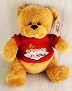 Circus Circus Casino Plush Teddy Bear In Red Fabulous Vegas Sign Shirt - Picture 1 of 5