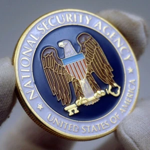 Münzsammlung Normal National Security Agency Fancy 1 Stück Challenge vergoldet - Bild 1 von 7