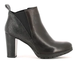 KEYS 1156 PIEL NEGRO Botas De Mujer Botines Con Tacón Cuña - Imagen 1 de 6