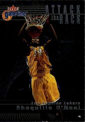 2000-01 Fleer Game Time #10 AR Shaquille O'Neal Attack the Rack - Image 1 of 2