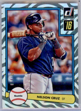 2016 Panini Donruss 1982 Design Holoflow Nelson Cruz #D82-27 074/199 MARINERS