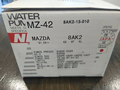 Bomba de agua del motor NPW MZ-42 para Mazda 626 1992-2002, MX-3, MX-6 hecha en Japón Foto 1 de 3