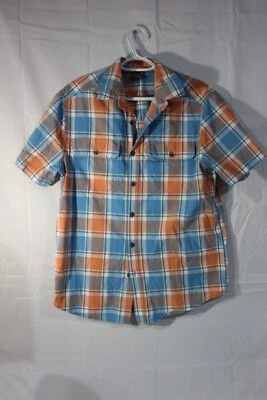 Camisa a cuadros Great Northwest Clothing Co manga corta con botones para hombre talla M Foto 1 de 3