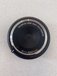 Olympus 9mm f/1:8.0 Fish-Eye Pancake Body Cap Lens for Micro 4/3 mount - Black