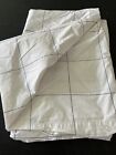 Brooklinen  Duvet Cover Twin/Twin XL 100% Cotton White With Windowpane