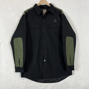 Degenerati Forge Workshirt Shacket Mens XL Black Button Insulated Snowboarding - Picture 1 of 13