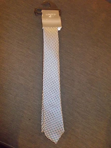 Edición limitada de M&S Corbata clásica patrón cuadrado mezcla azul marino nueva con etiquetas - Imagen 1 de 1