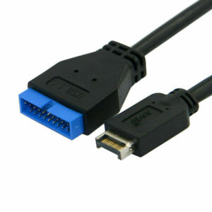 Chenyang USB 3.1 Tête de panneau avant vers USB 3.0 20 broches Câble d'extension d'en-tête 20 cm
