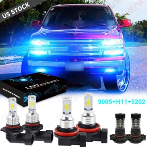 6x 8000K LED Headlight Combo + Fog Bulbs for Chevy Suburban Tahoe 2007-2014 - Bild 1 von 12