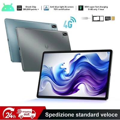 Headwolf Gaming Tablet Android 64GB 128GB 256GB tablet FHD 4G LTE SIM + 5G WiFi - Bild 1 von 4