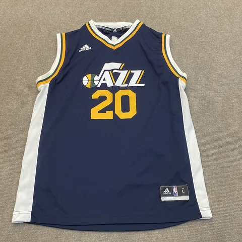 Utah Jazz Gordon Hayward NBA adidas Basketball Jersey Youth Size Large Boys Cover