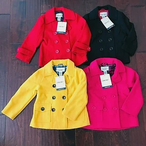 CHEROKEE Fashion Pea Size 4T 5T Double Beaded Coat Wool Blend, YOU PICK 1 Jacket - Picture 1 of 29