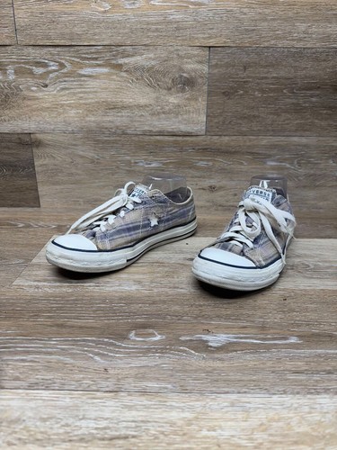 Sneakers Converse All Star in tessuto a quadri da donna taglia 8