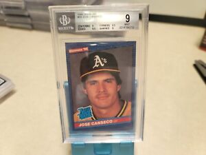 1986 Donruss #39 Jose Canseco RC BGS 9 T6552